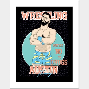 Artwork Austin Theory Wrestling Aesthetic Posters and Art